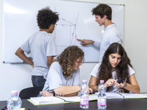 Students learning in Seefeld